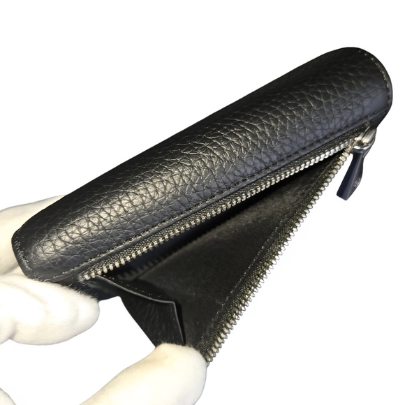 Valentina Black Leather Wallet - Picture 3 of 12
